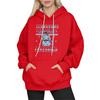 Women's Fashion Long-Sleeve Pullover Hoodie with Fun Movie-Inspired Prints