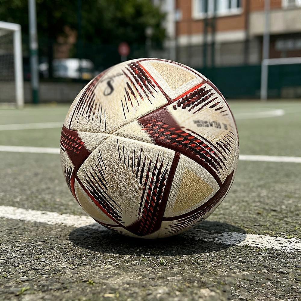 Pallone da Calcio Marrone Coppa del Mondo Qatar 2022 per Allenamento con Borsa per Pallone, Portachiavi, Regalo