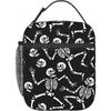Dancing Skeletons Party Halloween Lunch Bag Insulated Lunch Box for Women Men Reusable Lunch Cooler Bag for Office Picnic