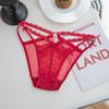 Lady Summer Pure Desire Sexy Lace Bow Without Mark Low Waist Triangle Briefs