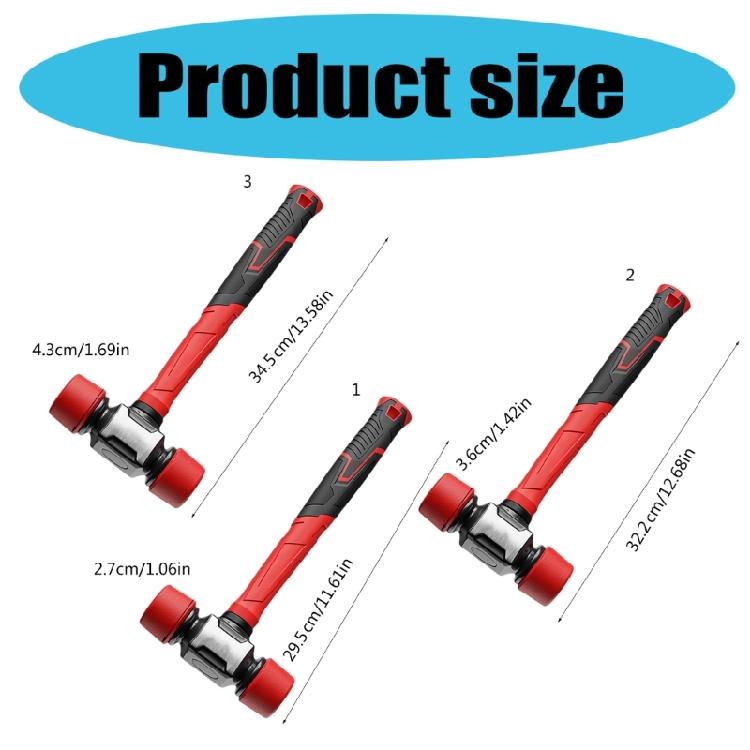 Vibration Dampening Rubber Mallets Hammer Construction Tool For Precise Tile Setting And Outdoor Tent Stake Hammering