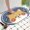 Cartoon Non-slip Absorbent Bathroom & Kitchen Diatom Mud Mat