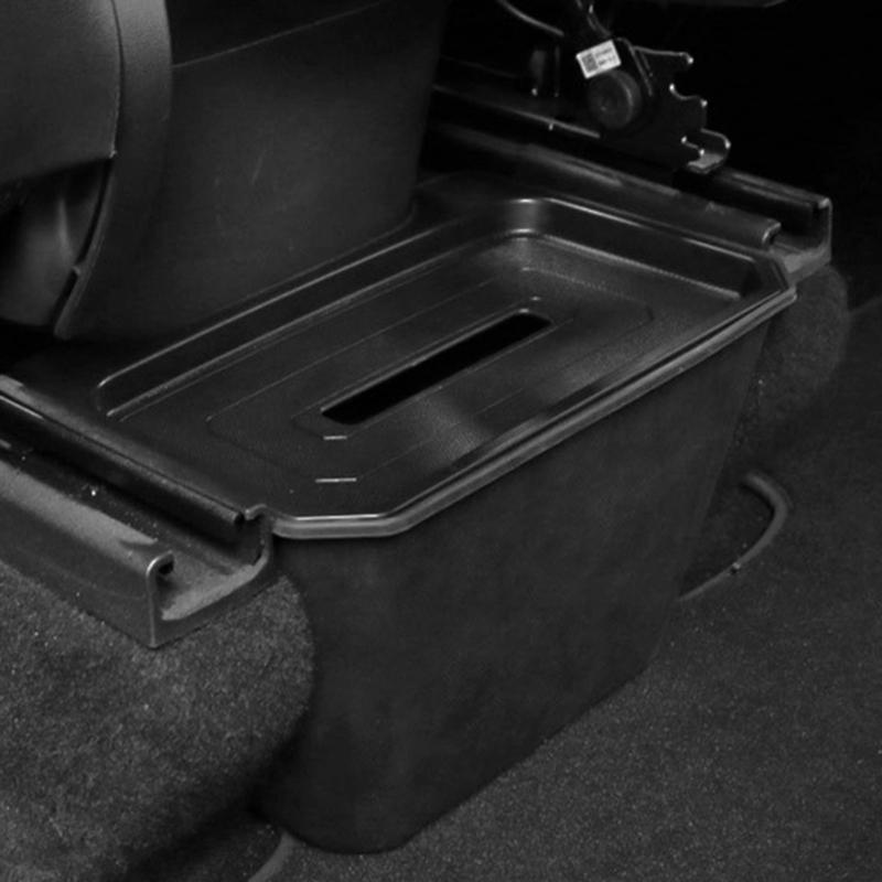Rear Center Console Organizer 2nd Row Console Back Seat Storage Container TPE-material Easy Fixing Suitable for ModelY