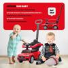 Sun Baby Mercedes C-Class 3-in-1 Ride-On Car with Push Handle and Footrests Red