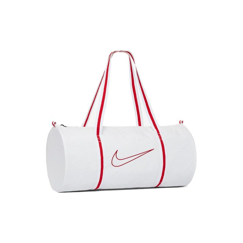 Nike Heritage Basketball Polyester Travel Gym Bag Unisex bags White Red CK4973-100