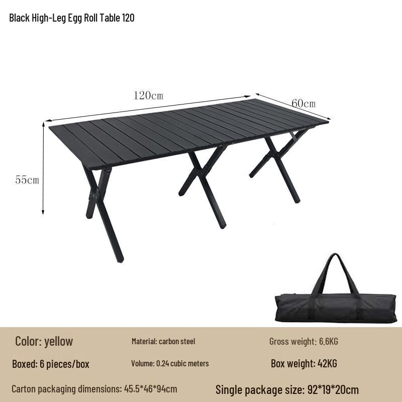 Yiyayun Outdoor Folding Camping Table & Chair Set