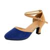 Modne damskie buty do tańca nowoczesnego dla dziewcząt, pań, do tańca towarzyskiego, tango, buty do tańca damskie, zakryte palce, salsa, zamszowa/gumowa podeszwa
