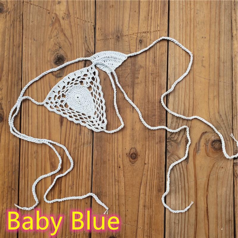 Handmade Crochet Bikini Micro Briefs, 13 Colors - Sexy European American Style, All-Cotton Mini Swim Briefs.