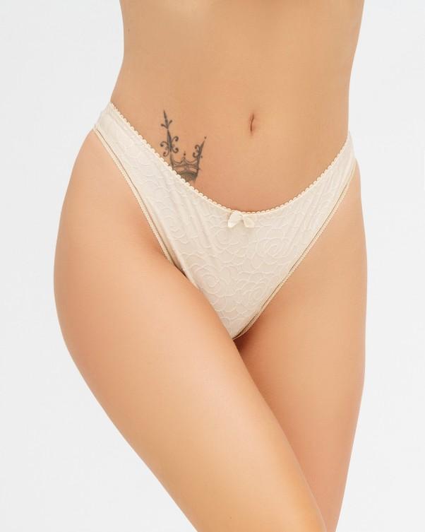 ISSA Plus Thong with Floral Texture