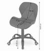 NOTO Eco-leather Swivel Chair - Black