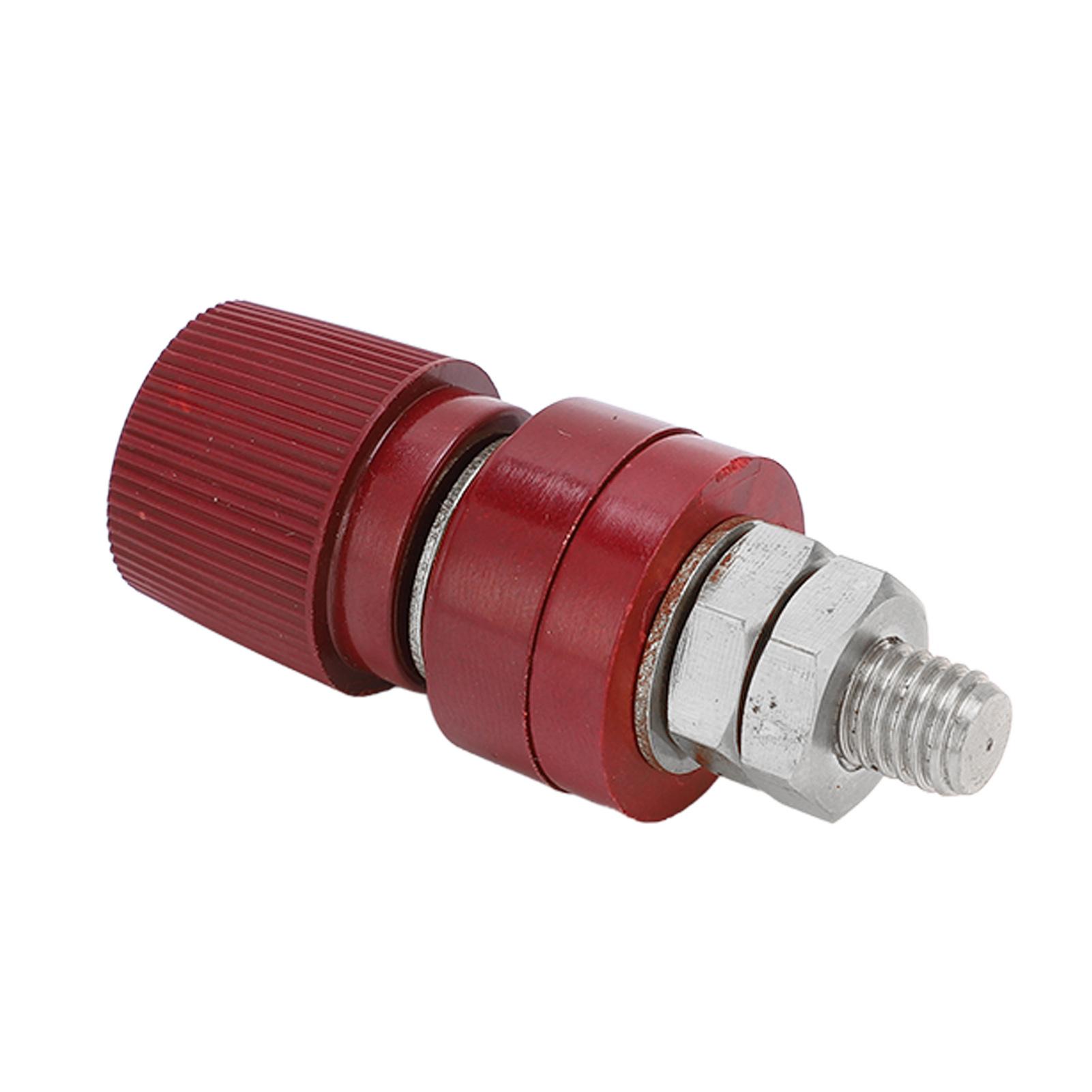 

5 шт. M8 клеммный пост никелированный латунный инверторный клеммный соединитель для сварочного оборудования красный