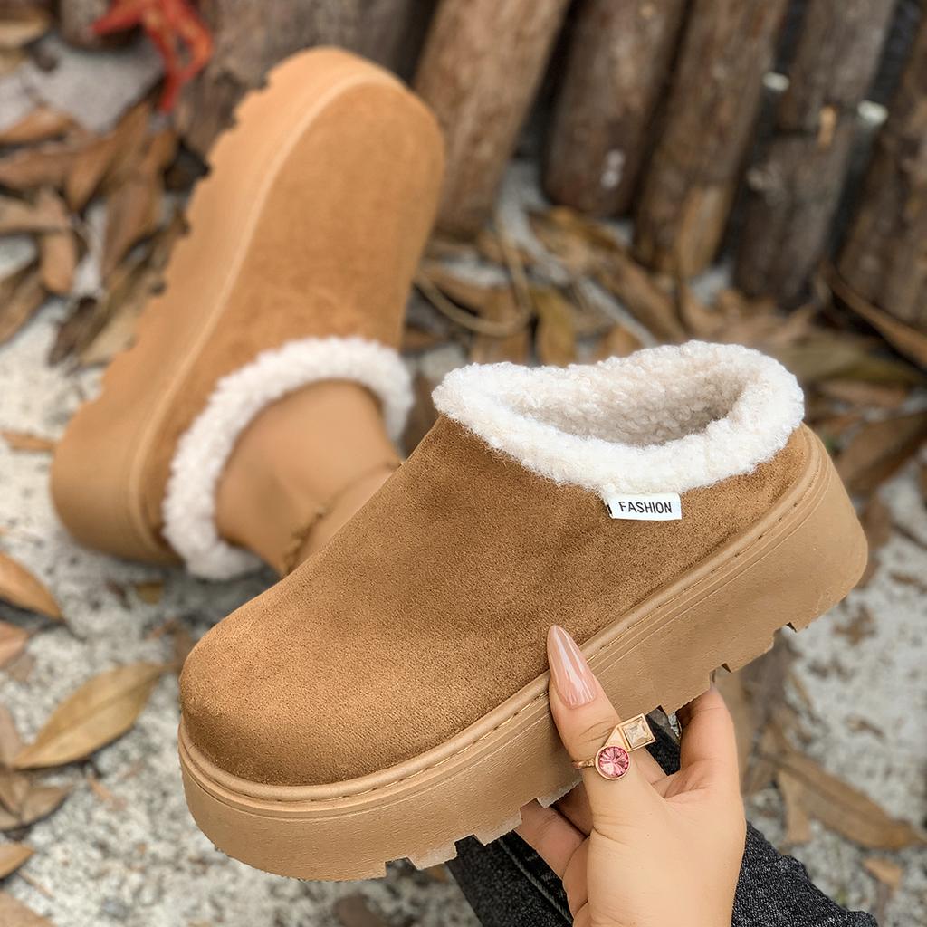 Fashion 2025 New Women Platform Boots Comfortable Luxury Fashion Ankle Boots Women Casual Thickened Fluff Shoes Woman Zapatos De Mujer