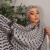 Perl-Chiffon bedruckter Kopfschal Schal