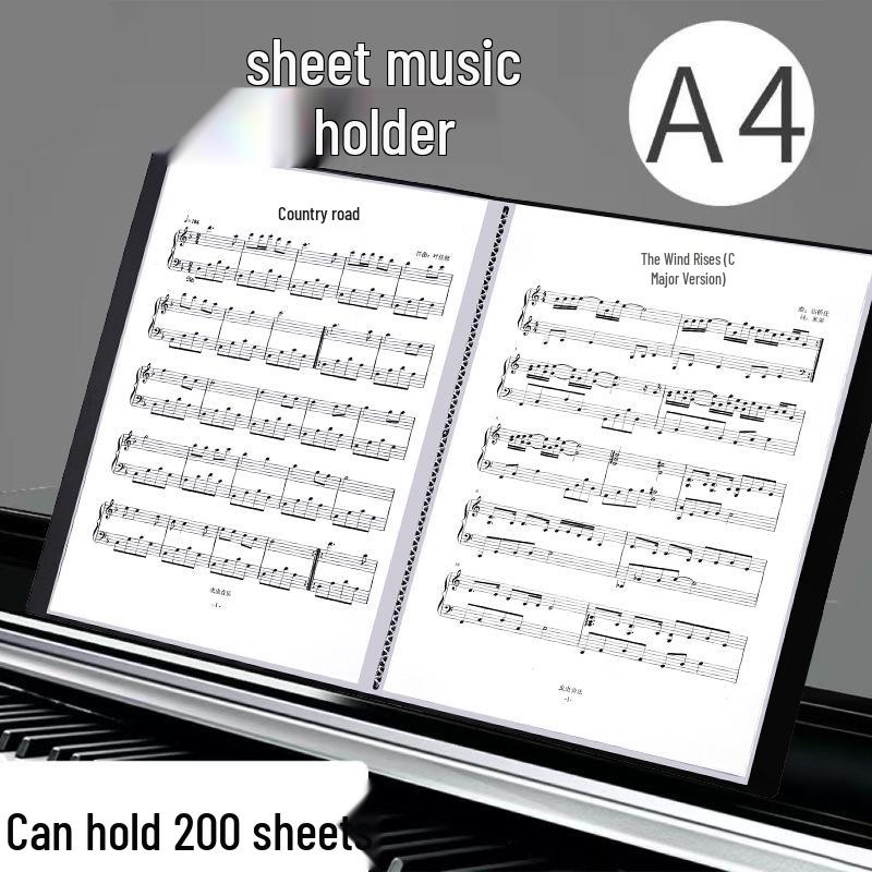 A4 Piano Sheet Music & Document Holder - Choir & Composition Storage Folder