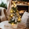 40CM Christmas Tree Nightlight LED Light Pine Needle Tree Mini Xmas Tree Christmas Decoration Desktop Ornament New Year Gift