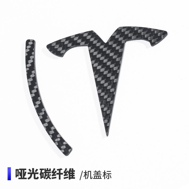 

THE Tesla Model3 Y X S Model3 Highland Logo Sticker True Carbon Fiber Spacex Elon Musk Letter Car Stickers Exterior Accessories replace