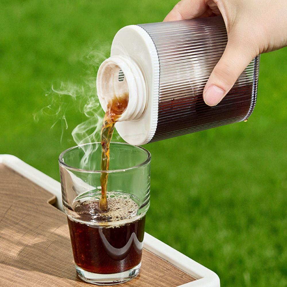 with Filter Cold Brew Coffee Pot Sealed Lid Cold Brew Mug Easy To Clean Cold Brew Bottle Travel