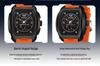 SANDA Trendy Student Men's Dual Display Electronic Watch with Snooze Alarm