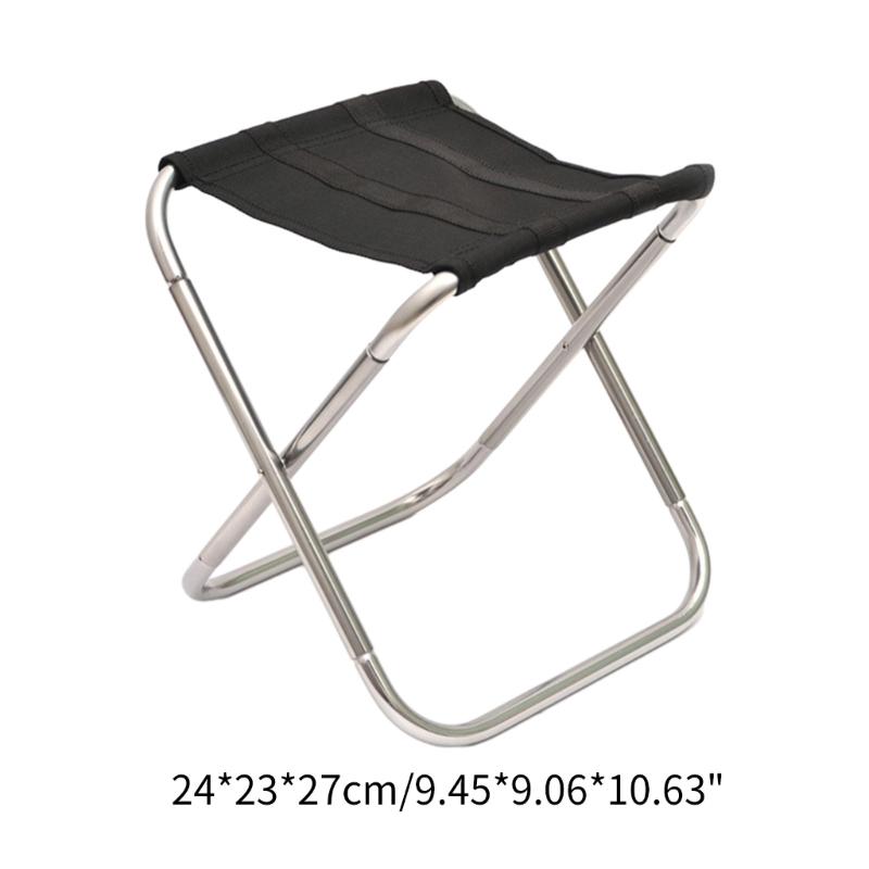 Camping Stool, Mini Folding Stool with Carry Bag, Aluminum-Alloy Bracket Lightweight Collapsible Fishing Stool Outdoor
