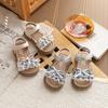 French Lace Sandals Summer New Girls Bow Princess Shoes with Skirt