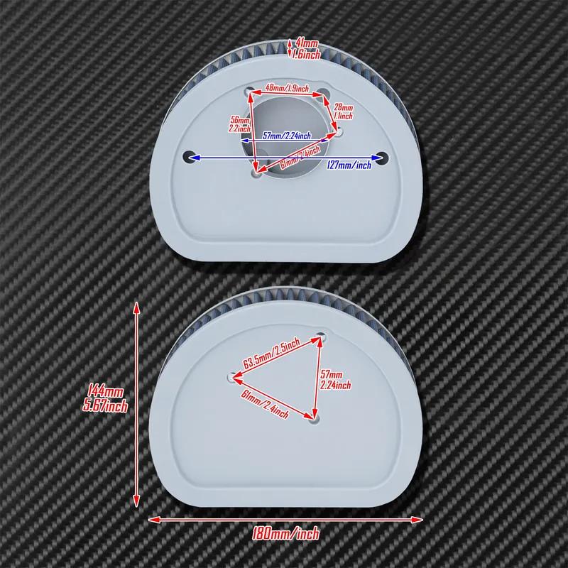 Motorluchtfilter Inlaat Blauw Element Reiniger Voor Harley Touring Road Glide Softail Classic Breakout Fat Boy Dyna Low Rider
