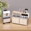 5 Peças Kits de Miniaturas de Modelo de Cafeteria com Adereços Detalhados Miniaturizados de Loja de Conveniência Para Entusiastas de Casa de Bonecas