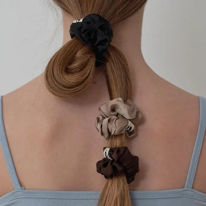 Soft Satin Scrunchie Set_4 colors