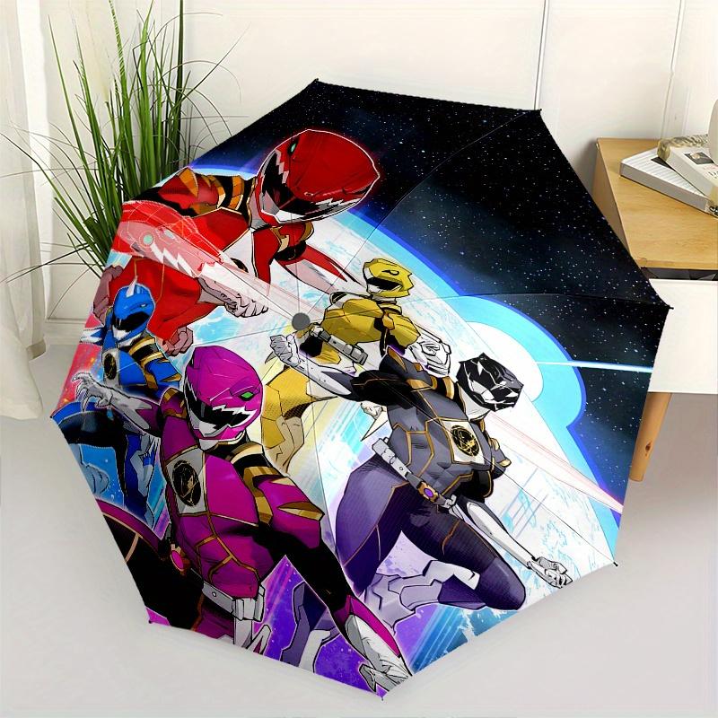 

Power Rangers Automatic Folding Umbrella 8 Ribs Lightweight Design, Durable Iron Frame, Compact and Portable, Ideal Birthday or Christmas