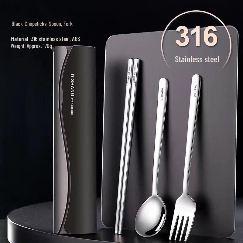 Abay 316 Stainless Steel Portable Cutlery Set