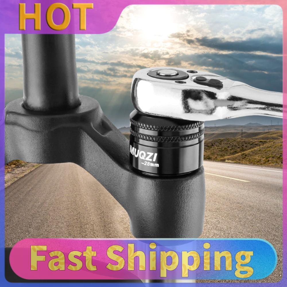 26/28/32mm Fahrradgabel Topkappe Steckschlüssel Aluminiumlegierung Fahrradgabel Topkappe Steckschlüssel Antrieb Flachschlüssel für SUNTOUR EPIXON