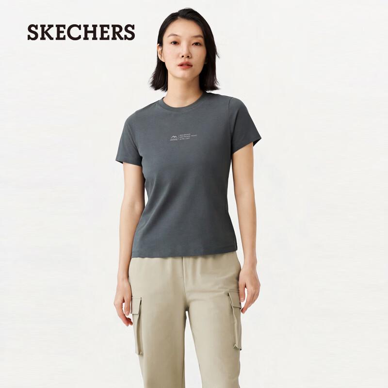 

Skechers Women s Quick-Dry Knit Short Sleeve T-Shirt P226W065 M 90