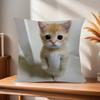 Funny Cat MMeme  cm Cushion Cover Pillow Cover Decor Pillowcase Home Pillowcase for Couch Pillow