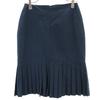 Chanel Made In France Midi Skirt 36 Navy System Women Used