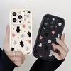 Polka Dot Heart Kitten iPhone 17/16 Plus/15 Cute Cartoon Case