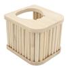 Hamster Holzhaus Halbgeschlossen DIY Leicht zu Reinigen Hamster Holzstab Flachdach Nest mit Leiter für Haustier Hamster