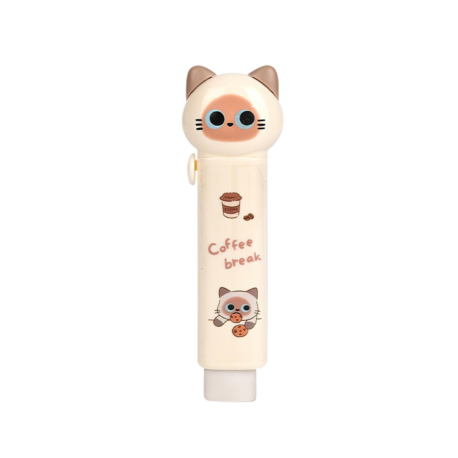

1/4pcs Cartoon Cat Town Eraser Mini Kitty Push Type Rubber Erasers for Pencil Cleaning Stationery School Student