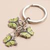 1Pc Cute Keychain Colorful Butterfly Key Ring Flying Animals Key Chains for Women Girls Handbag Accessories Handmade Jewelry