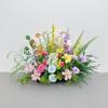 Monet Garden Wedding Arrangement: Mori Style Artificial Flower Row for Ground, Window, and Hotel Decoration.