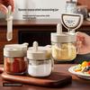 Seasoning Containers Airtight Glass Organizer With Spoon Condiment Containers With Lid For Kitchen Countertop Pantry Cabinet