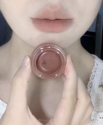 Intoyou Canned Lip Mud Heart Mousse with You Lip Mud Can, Dual-Use for Lips and Cheeks, Long-Lasting Moisturizing Heart Mousse with You Lip Mud Can