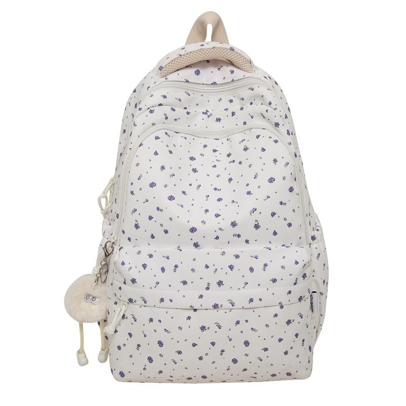Schulranzen Koreanisch klein frisch Schulranzen weibliche Studentin einfacher kleiner floraler Rucksack leicht große Kapazität Highschool-Rucksack