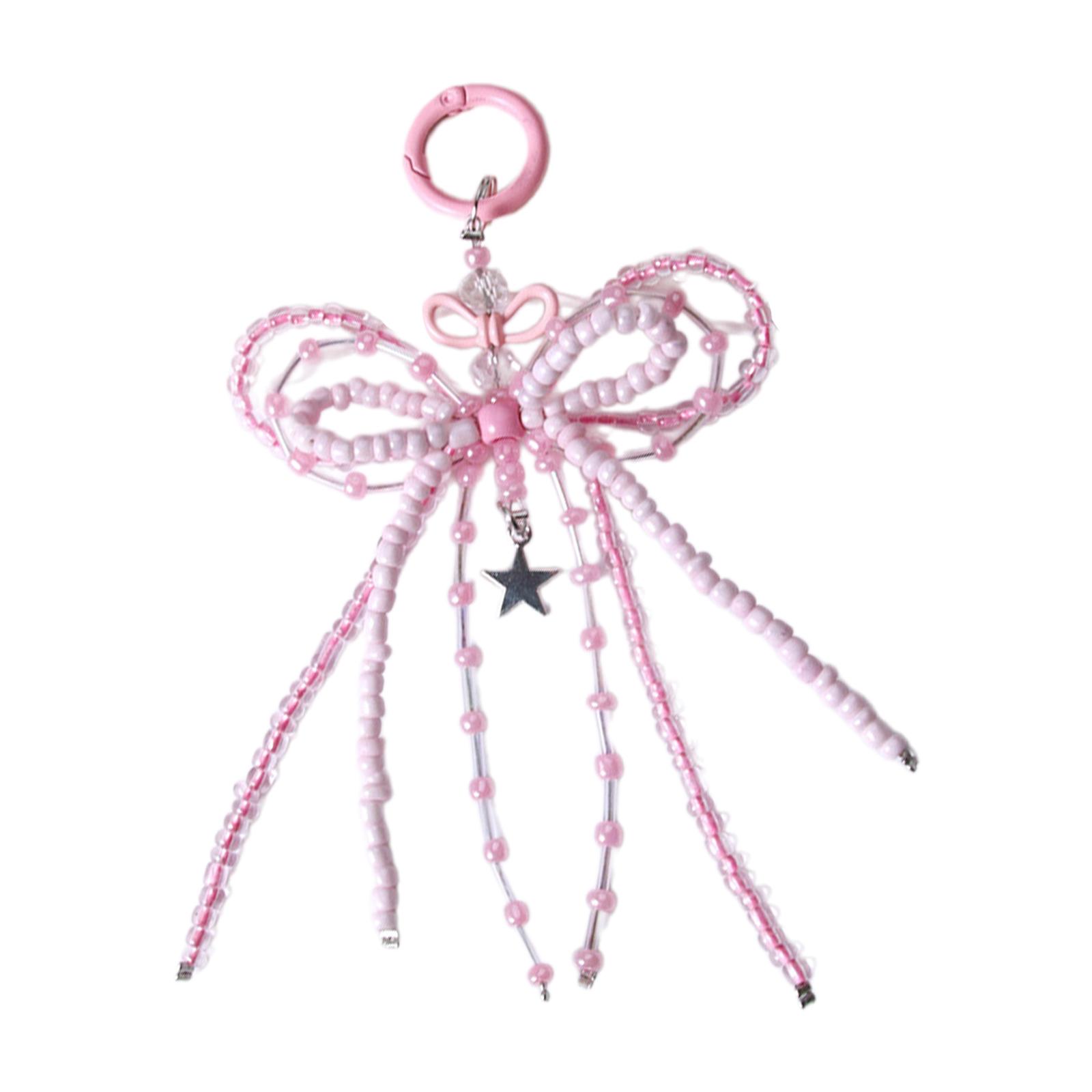 

Бисерный бант бисерный брелок модный аксессуар для сумки бант ключ украшение бисерная текстура подарок для женщины и девушки