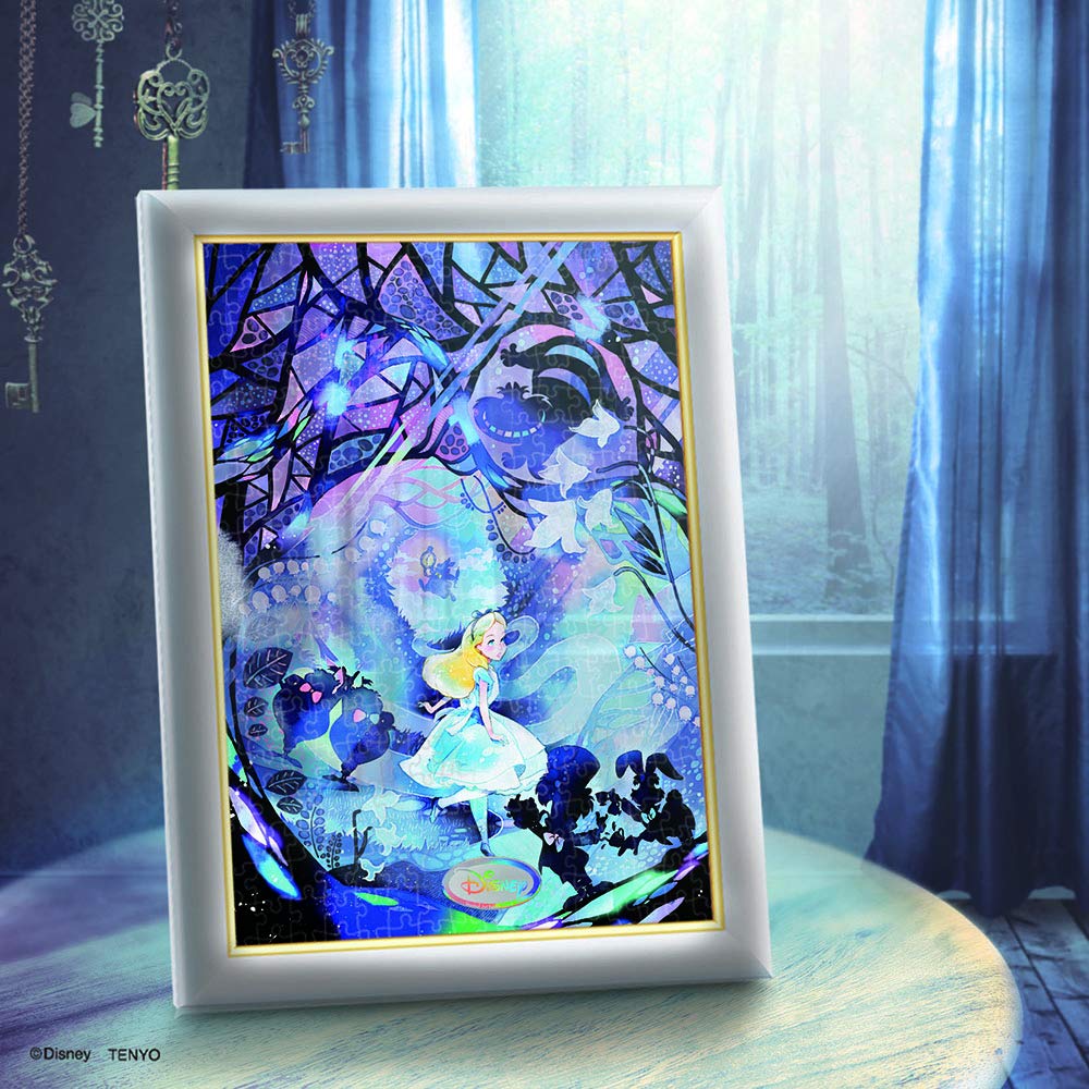 Tenyo Puzzle Alicja w Krainie Czarów: Gdzie idziesz? [Sztuka Witrażowa] 500 Elementów (25x36cm)