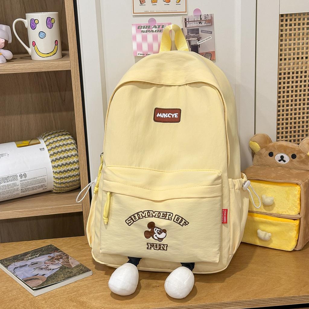 Schoolbag high-value junior high school student backpack female Korean version simple and versatile primary school student schoolbag girl cute