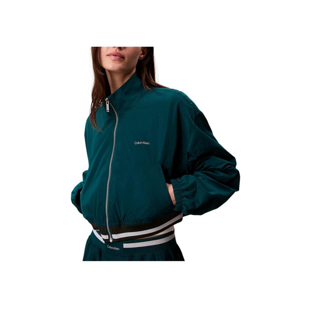 Calvin Klein Short Casual Loose Stand Collar Long Sleeve Jacket Women jackets 44D509G-L8H