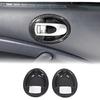 Inner Door Bowl Panel Cover Trim for Mitsubishi Eclipse 2006-2011, 2PCS ABS Material Car Inner Door Handle Bowl Panel Frame Protector Accessories