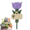 Flower Shape Bee Watering Station Colorful Resin Butterfly Drinking Bowl Pollinator Feeder for Garden Patio Yard Bee Saver