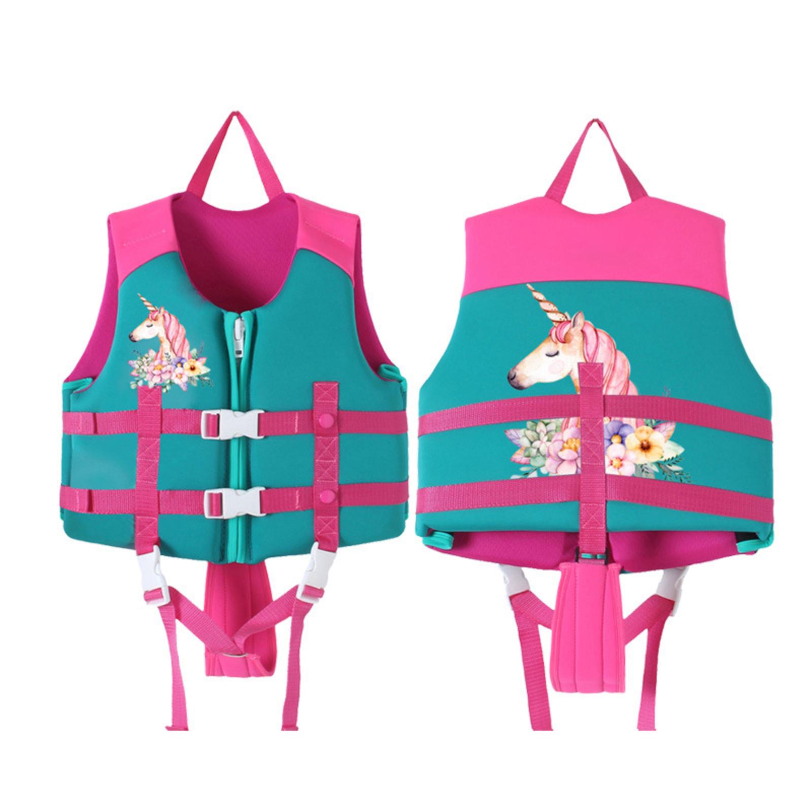 Kids Non-Inflatable Swim Vest Life Jacket for Toddlers - One Size