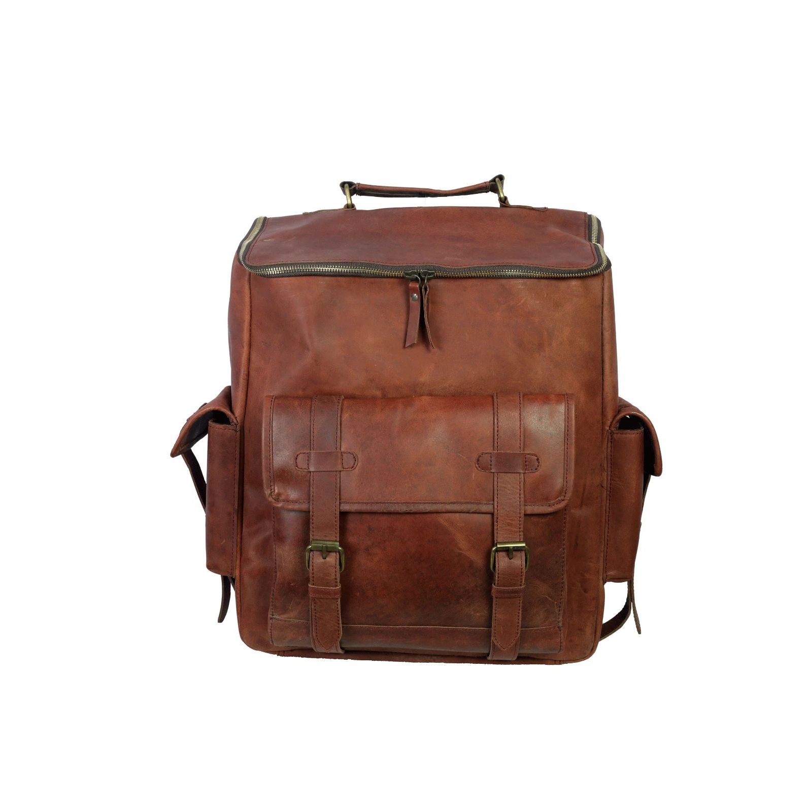 

Рюкзак из кожи буйвола, повседневный, для путешествий, сумка для ноутбука, унисекс 17 x 14 x 5 in