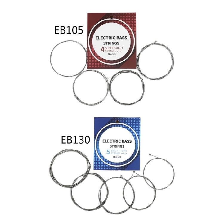 Bass Guitar Strings Hexagonal Carbon Steel Strings for 4/5-String Electric Bass